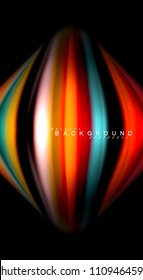 Borroso color de las líneas de onda de fondo abstracto. Ilustración vectorial para fondo de pantalla de aplicaciones, presentación empresarial o banner web
