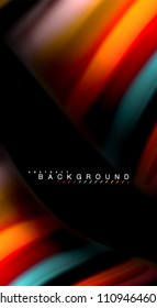 Blur color wave lines abstract background. Vector illustration for app wallpaper, business presentation or web banner