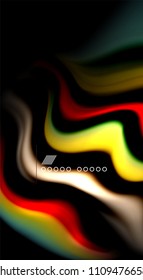 Borroso color de las líneas de onda de fondo abstracto. Ilustración vectorial para fondo de pantalla de aplicaciones, presentación empresarial o banner web