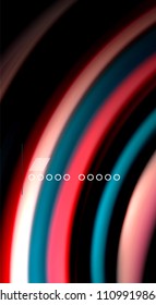 Blur color wave lines abstract background. Vector illustration for app wallpaper, business presentation or web banner