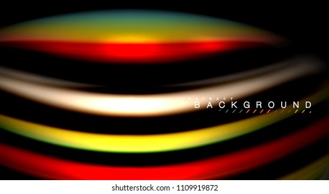 Blur color wave lines abstract background. Vector illustration for app wallpaper, business presentation or web banner
