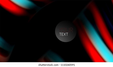 Blur color wave lines abstract background. Vector illustration for app wallpaper, business presentation or web banner