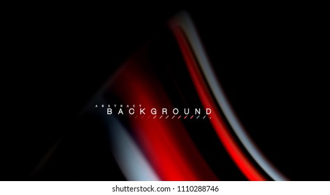 Blur color wave lines abstract background. Vector illustration for app wallpaper, business presentation or web banner