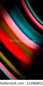 Blur color wave lines abstract background. Vector illustration for app wallpaper, business presentation or web banner