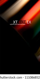 Blur color wave lines abstract background. Vector illustration for app wallpaper, business presentation or web banner