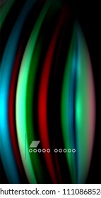 Blur color wave lines abstract background. Vector illustration for app wallpaper, business presentation or web banner