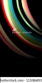 Blur color wave lines abstract background. Vector illustration for app wallpaper, business presentation or web banner