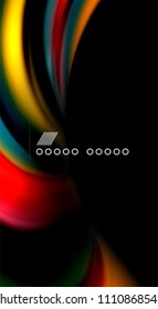 Borroso color de las líneas de onda de fondo abstracto. Ilustración vectorial para fondo de pantalla de aplicaciones, presentación empresarial o banner web