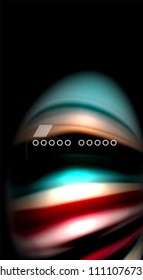 Blur color wave lines abstract background. Vector illustration for app wallpaper, business presentation or web banner