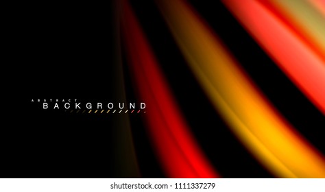 Blur color wave lines abstract background. Vector illustration for app wallpaper, business presentation or web banner