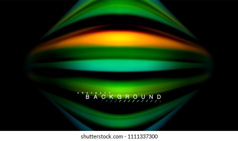 Blur color wave lines abstract background. Vector illustration for app wallpaper, business presentation or web banner