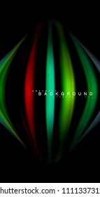 Blur color wave lines abstract background. Vector illustration for app wallpaper, business presentation or web banner