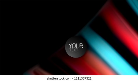 Blur color wave lines abstract background. Vector illustration for app wallpaper, business presentation or web banner