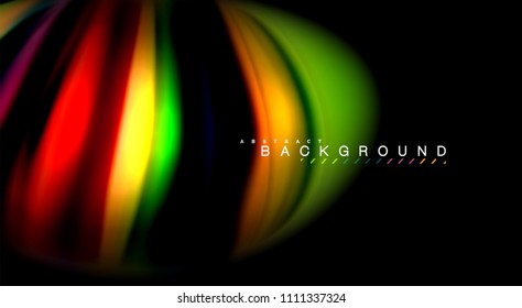Borroso color de las líneas de onda de fondo abstracto. Ilustración vectorial para fondo de pantalla de aplicaciones, presentación empresarial o banner web