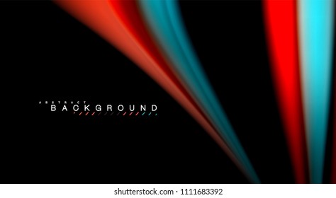 Borroso color de las líneas de onda de fondo abstracto. Ilustración vectorial para fondo de pantalla de aplicaciones, presentación empresarial o banner web