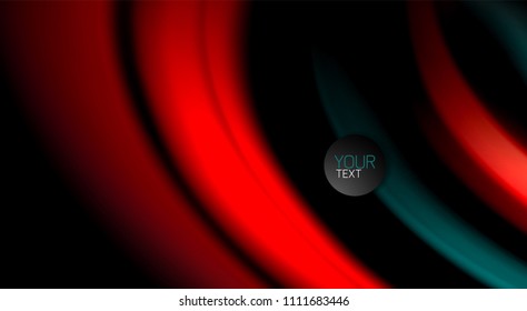 Borroso color de las líneas de onda de fondo abstracto. Ilustración vectorial para fondo de pantalla de aplicaciones, presentación empresarial o banner web