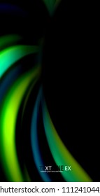 Blur color wave lines abstract background. Vector illustration for app wallpaper, business presentation or web banner