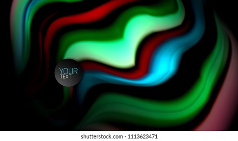 Blur color wave lines abstract background. Vector illustration for app wallpaper, business presentation or web banner