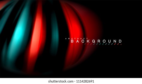 Blur color wave lines abstract background. Vector illustration for app wallpaper, business presentation or web banner