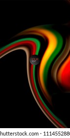 Blur color wave lines abstract background. Vector illustration for app wallpaper, business presentation or web banner