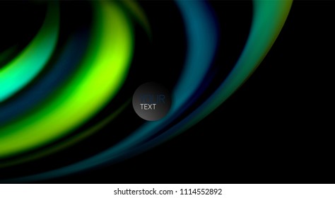 Blur color wave lines abstract background. Vector illustration for app wallpaper, business presentation or web banner