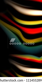Borroso color de las líneas de onda de fondo abstracto. Ilustración vectorial para fondo de pantalla de aplicaciones, presentación empresarial o banner web