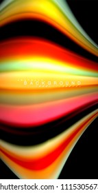 Borroso color de las líneas de onda de fondo abstracto. Ilustración vectorial para fondo de pantalla de aplicaciones, presentación empresarial o banner web