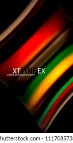 Blur color wave lines abstract background. Vector illustration for app wallpaper, business presentation or web banner