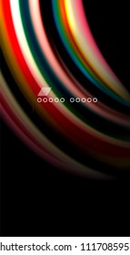 Blur color wave lines abstract background. Vector illustration for app wallpaper, business presentation or web banner