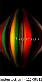 Blur color wave lines abstract background. Vector illustration for app wallpaper, business presentation or web banner