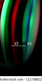 Blur color wave lines abstract background. Vector illustration for app wallpaper, business presentation or web banner