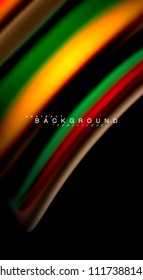 Blur color wave lines abstract background. Vector illustration for app wallpaper, business presentation or web banner