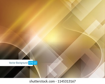 Blur colors abstract background.  Color Gradient or Multi Colored. Backgrounds technology, curves in line, web banner, geometric background. Shiny abstract futuristic yellow vector backgrounds.