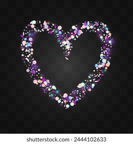 Blur Confetti Carnaval Vector Transparent Background. Gradient FallingFestive Polka Pattern. Fun Card. Unicorn Festival Invitation.