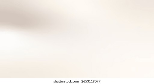 Desfoque creme bege gradiente com manchas de areia marrom. Gradação calma nude fundo de cor. Fundo neutro abstrato. Papel de parede de casamento pastel. Ilustração de capa simples e delicada do vetor.