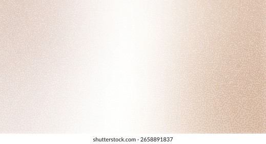 Gradiente de color rosa melocotón crema borrosa con efecto de ruido granulado. Gradación de fondo de color desnudo tranquilo. Abstractas telón de fondo arenoso neutral. Vector ilustración de cubierta delicada. Fondo de pantalla mínimo pastel.