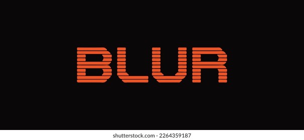 Blur cryptocurrency BLUR Token, Cryptocurrency logo on isolated background with text.