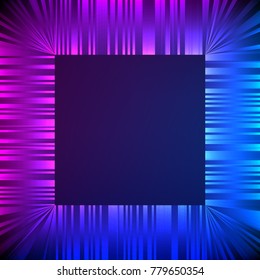 Blur dark gradient background of bright glow perspective with lighting circles with space place for your text. Graphic image template. Abstract vector Illustration eps 10 for your business brochure