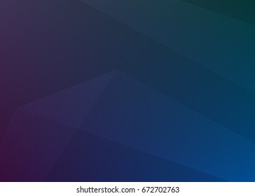 Blur dark gradient background of fantasy multiple colored with Wave of many lines created using the Blend Tool & space place for your text. Creative art wallpaper. Abstract vector Illustration eps 10