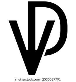 diseño de desenfoque Fondo abstracto monocromo icono de logotipo de Vector dinámico Letra V, D, VD, DV flecha marca profesional