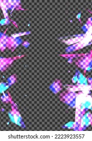 Blur Element Background Transparent Vector. Spot Year Illustration. Shine Blurry Wallpaper. Pink Galaxy. Bokeh Radiant Card.