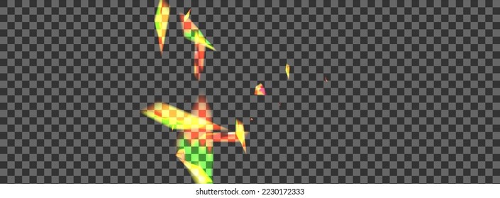 Blur Element Background Transparent Vector. Spot Graphic Card. Bright Celebration Texture. Green Concept. Spark Flash Wallpaper.