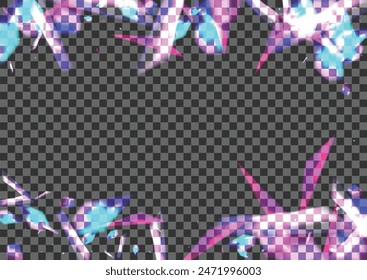 Blur Element Background Transparent Vector. Bokeh Stardust Template. Bright Spread Texture. Pink Luxury. Particle Fade Card.