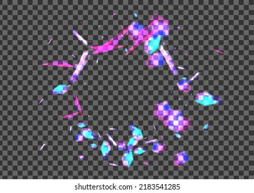 Blur Flare Background Transparent Vector. Bokeh Concept Template. Violet Banner Texture. Shine Radiant. Twinkle Beautiful Design.