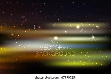 Blur glitter background with little stars