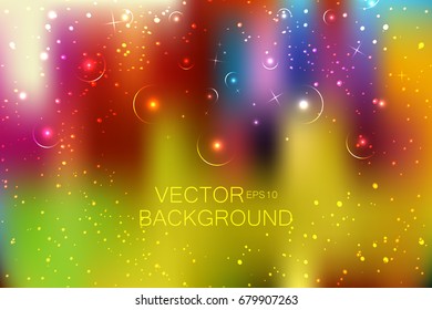 Blur glitter background with little stars