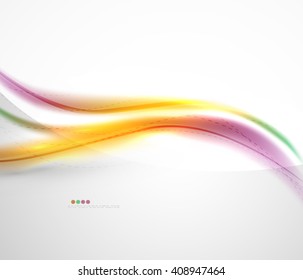 Blur glowing wave corporate business identity template. Vector concept