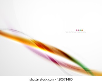 Blur glowing wave corporate business identity template. Vector concept
