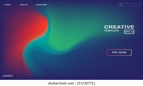 Unscharfer Farbverlauf-Effekt wirbelnder Website-Hintergrund-Bildschirmhintergrund-Design mit Neonfarben Vektor10