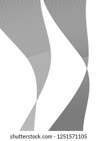 Blur gray gradient background of fantasy wavy lines ribbon with space place for your text. Tech graphic image template. Abstract vector Illustration eps 10 for your business brochure